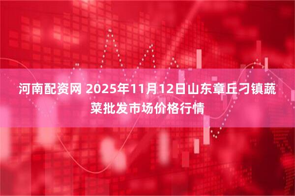 河南配资网 2025年11月12日山东章丘刁镇蔬菜批发市场价格行情