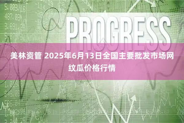美林资管 2025年6月13日全国主要批发市场网纹瓜价格行情