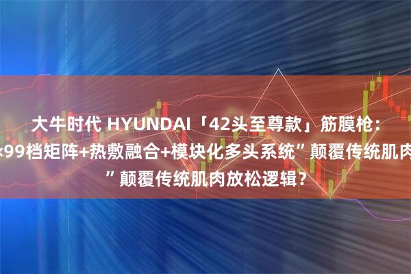 大牛时代 HYUNDAI「42头至尊款」筋膜枪：如何以“9×99档矩阵+热敷融合+模块化多头系统”颠覆传统肌肉放松逻辑？